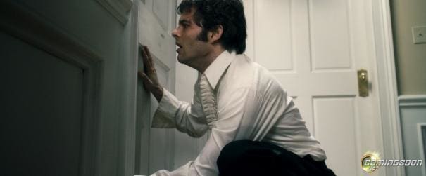 James Marsden hides from the horrors of The Box
