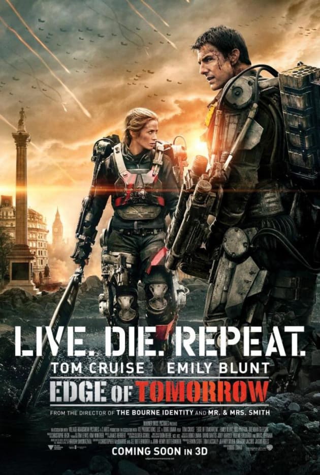 Edge of Tomorrow Emily Blunt Tom Cruise Character Poster