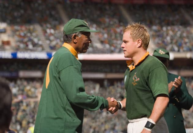 Mandela Congratulates Pienaar