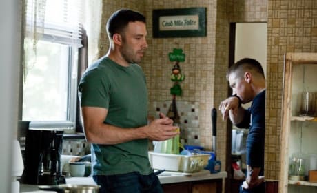 Affleck and Renner in the Kitchen