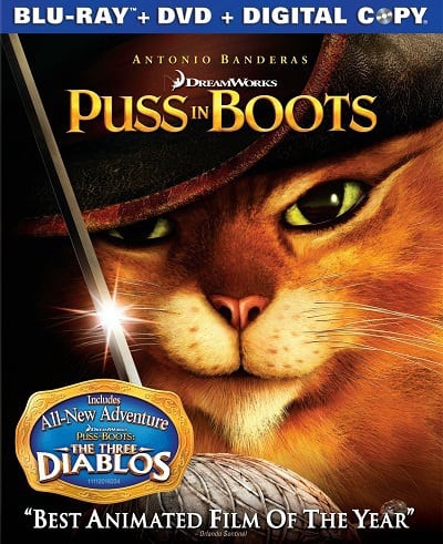 Puss in Boots Blu-Ray Cover
