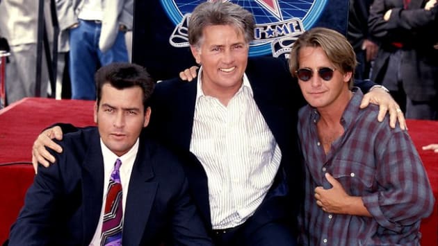 Martin Sheen Charlie Sheen Emilio Estevez Photo