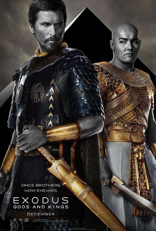 Exodus: Gods and Kings Christian Bale Joel Edgerton Poster