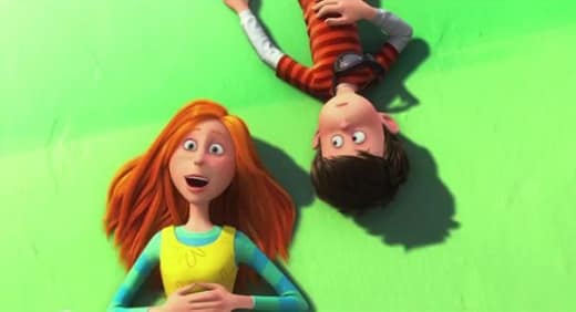 Zac Efron and Taylor Swift in The Lorax