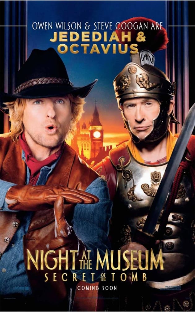 Night at the Museum: Secret of the Tomb Steve Googan Owen Wilson Character Poster