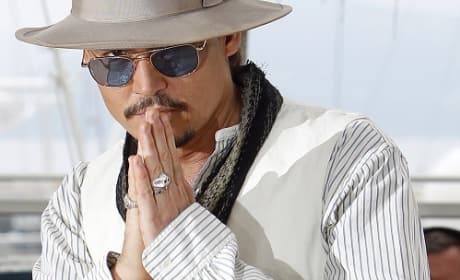 Johnny Depp at Pirates Premiere