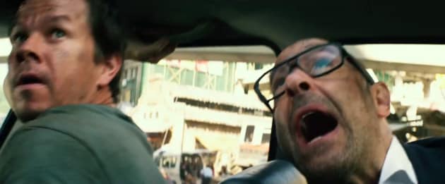 Transformers: Age of Extinction Stanley Tucci and Mark Wahlberg