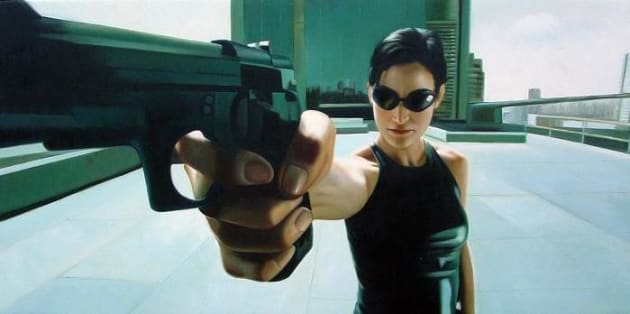 Carrie-Ann Moss as Trinity in The Matrix