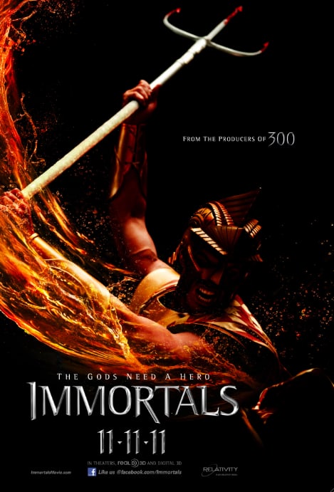 Immortals Character Poster - Poseidon