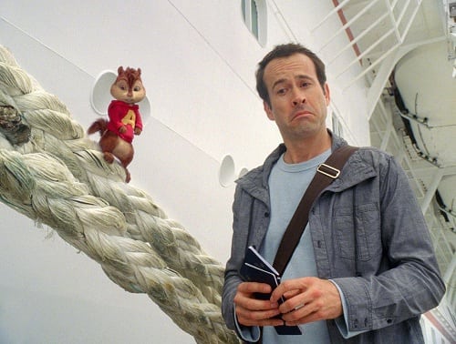 Jason Lee and Alvin in Chipwrecked