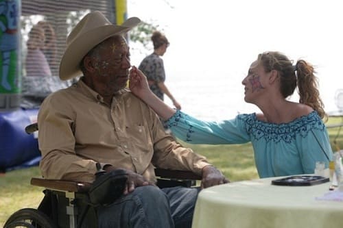 Morgan Freeman and Virginia Madsen in The Magic of Belle Isle