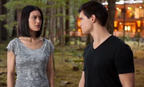 Taylor Lautner and Julia Jones in Breaking Dawn Part 1