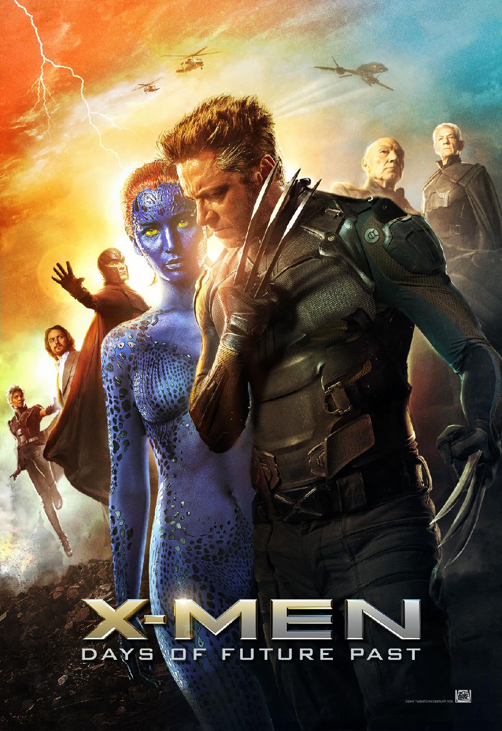 X Men Days Of Future Past Mystique Wolverine Poster Movie Fanatic