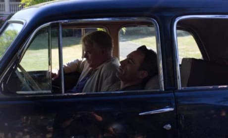 Philip Seymour Hoffman and Joaquin Phoenix in The Master