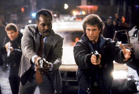 Danny Glover and Mel Gibson in Lethal Weapon
