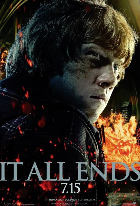 Ron Deathly Hallows Part 2 Poster