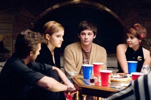 Emma Watson, Logan Lerman and Mae Whitman in Perks of Being a Wallflower