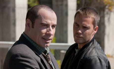 Taylor Kitsch and John Travolta in Savages