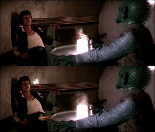 Han Solo and Greedo: Who Shot First?