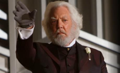 Donald Sutherland is President Snow