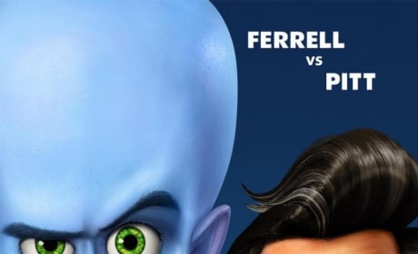Brad Pitt and Will Ferrell Square Off on New Megamind Poster!