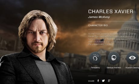 X-Men Days of Future Past Charles Xavier Bio Banner