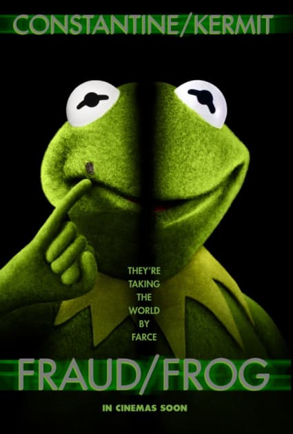 Muppets Most Wanted Frog/Off Poster