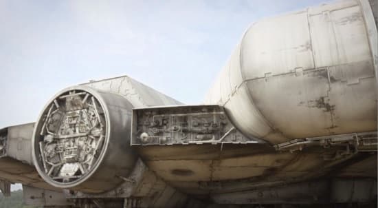 Star Wars Episode VII Millennium Falcon Close Up