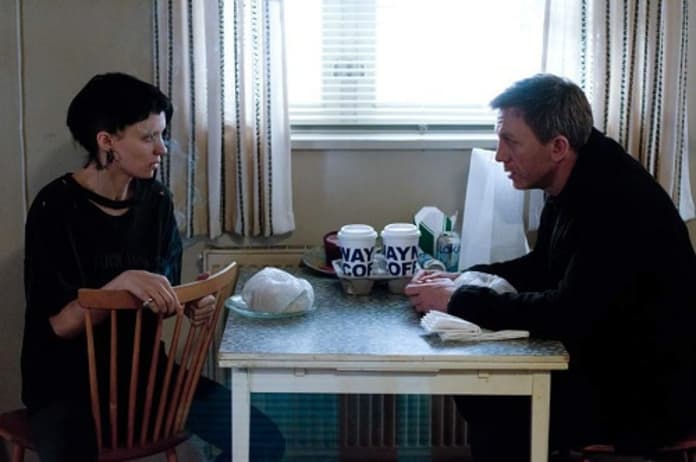 daniel craig and rooney mara in the girl with the dragon tattoo