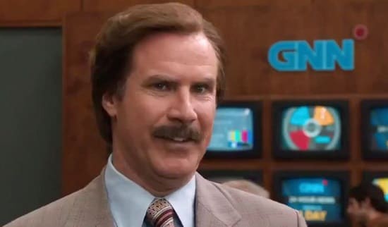 Will Ferrell Ron Burgundy Anchorman 2