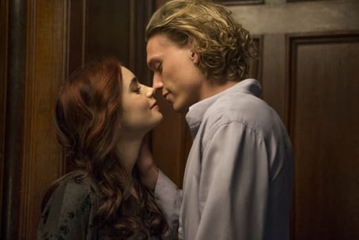 Lily Collins Jamie Campbell Bower The Mortal Instruments: City of Bones