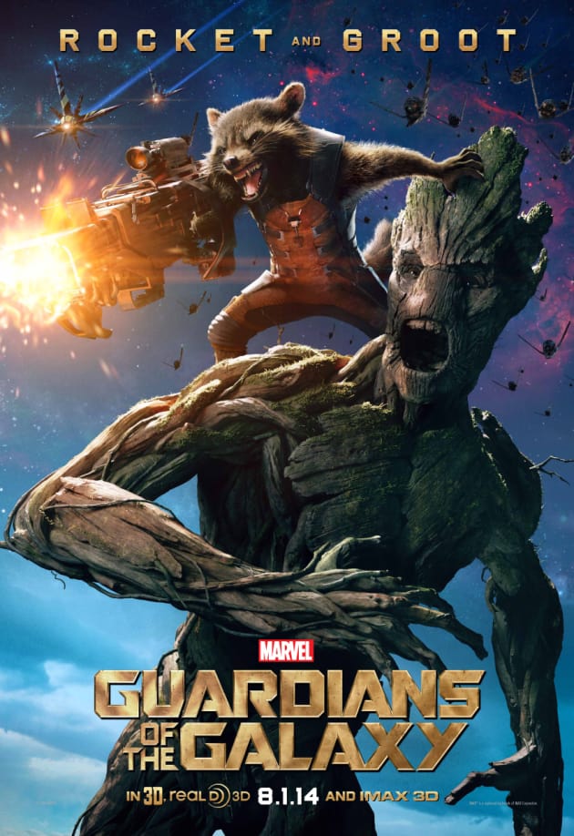Guardians of the Galaxy Groot Rocket Raccoon Poster