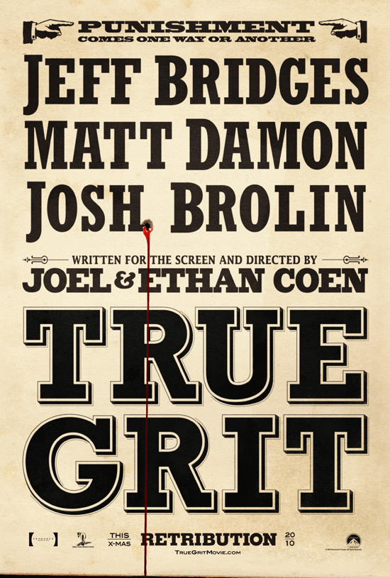 True Grit Teaser Poster