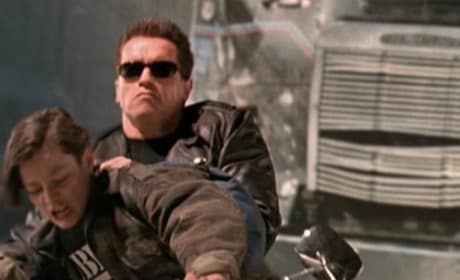 Edward Furlong Arnold Schwarzenegger Terminator 2