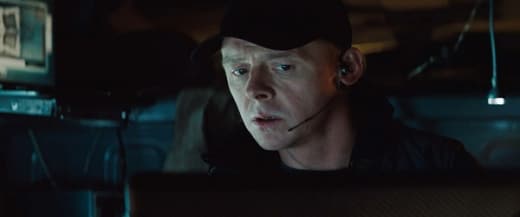 Simon Pegg in Mission Impossible: Ghost Protocol