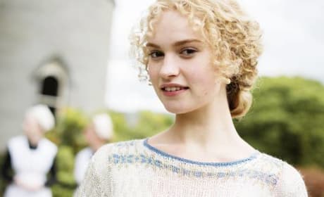 Lily James Downton Abbey