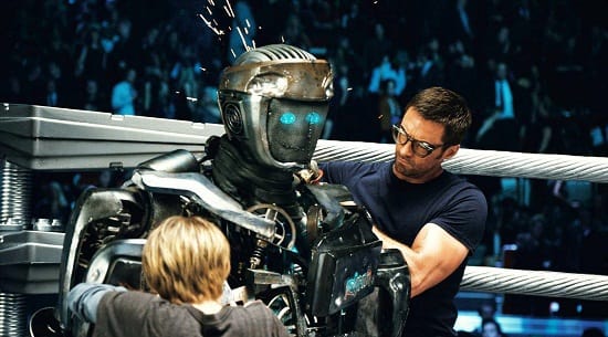 Hugh Jackman, Dakota Goyo in Real Steel