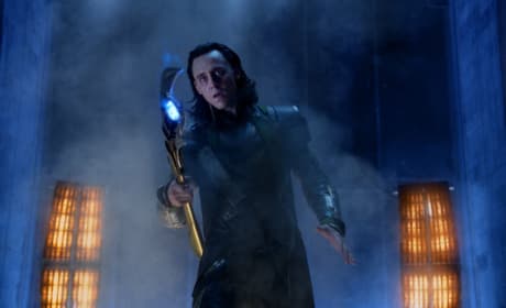 Tom Hiddleston is Loki in The Avengers