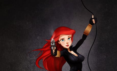 Ariel as Black Widow