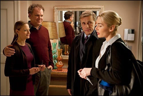 Jodi Foster, John C Reilly, Christoph Waltz and Kate Winslet in Carnage