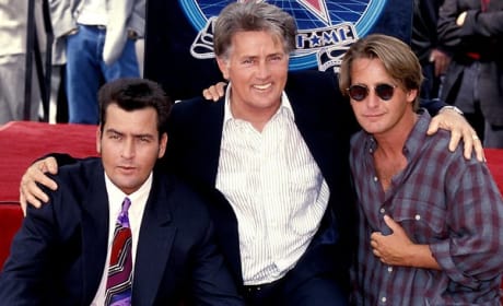 Martin Sheen Charlie Sheen Emilio Estevez Photo