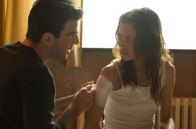 Zachary Quinto and Hannah Ware Share a Moment