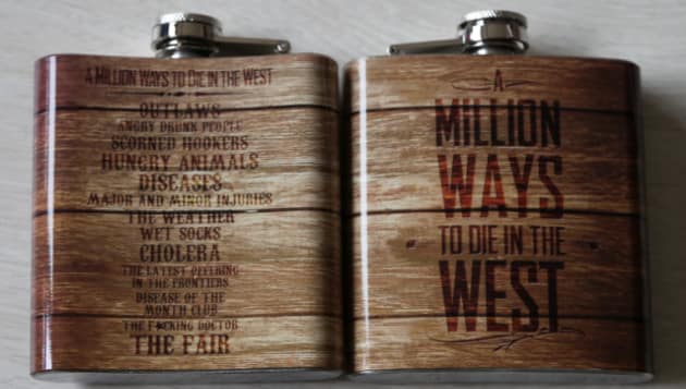 A Million Ways to Die in the West Flask Set