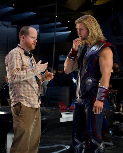 Chris Hemsworth and Joss Whedon Film The Avengers