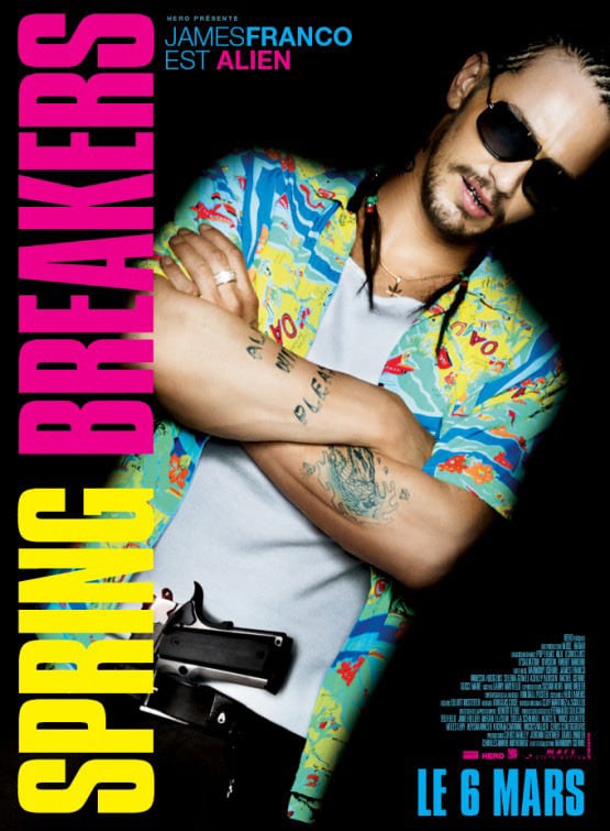 James Franco Spring Breakers International Poster