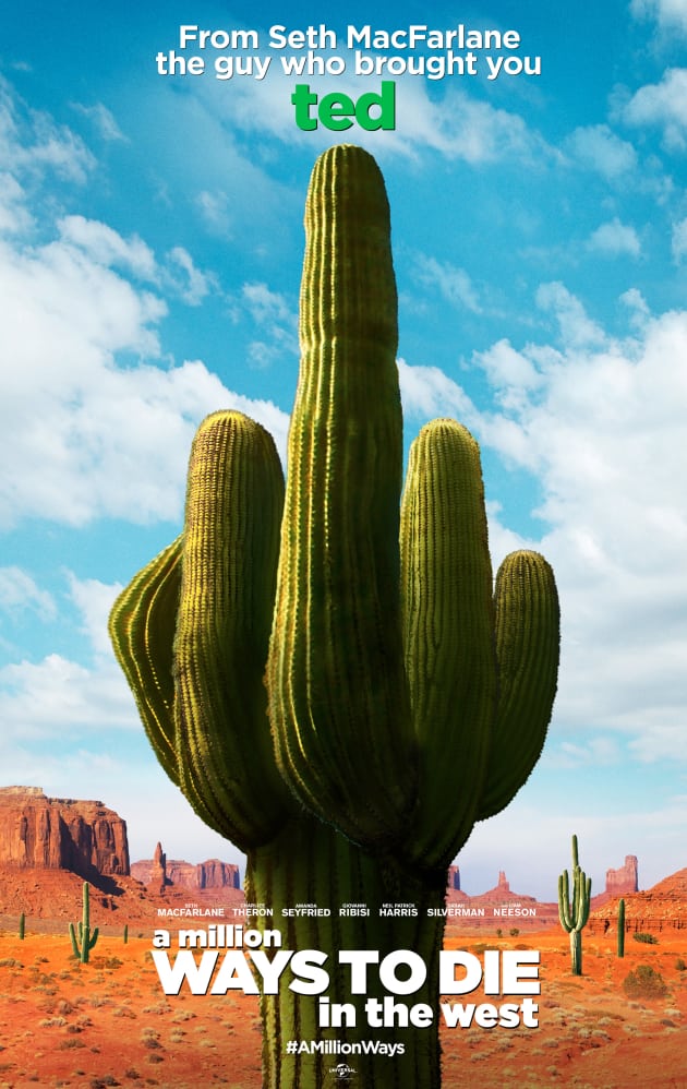 A Million Ways to Die in the West Cactus Poster