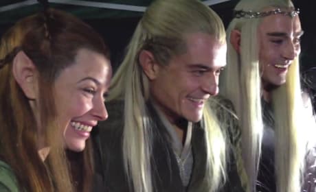 The Hobbit The Battle of the Five Armies Lee Pace Evangeline Lilly Orlando Bloom