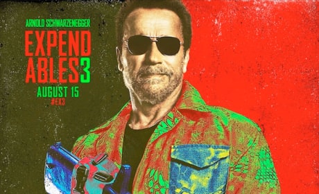 The Expendables 3 Arnold Schwarzenegger Comic Con Poster
