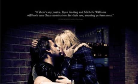 Ryan Gosling and Michelle Williams Lock Lips on the Blue Valentine Poster
