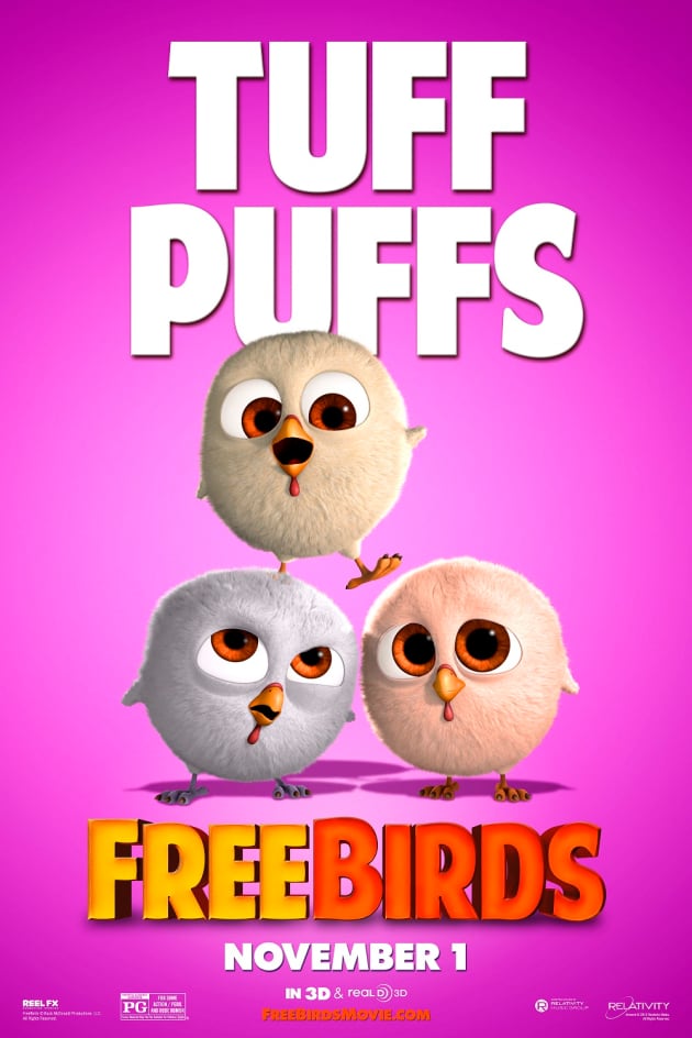Free Birds Tuff Puffs Character Poster